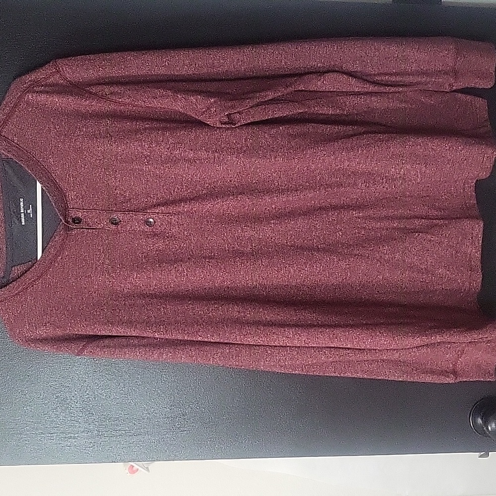 Mens long sleeve 3 button tee, Banana Republic, size XL